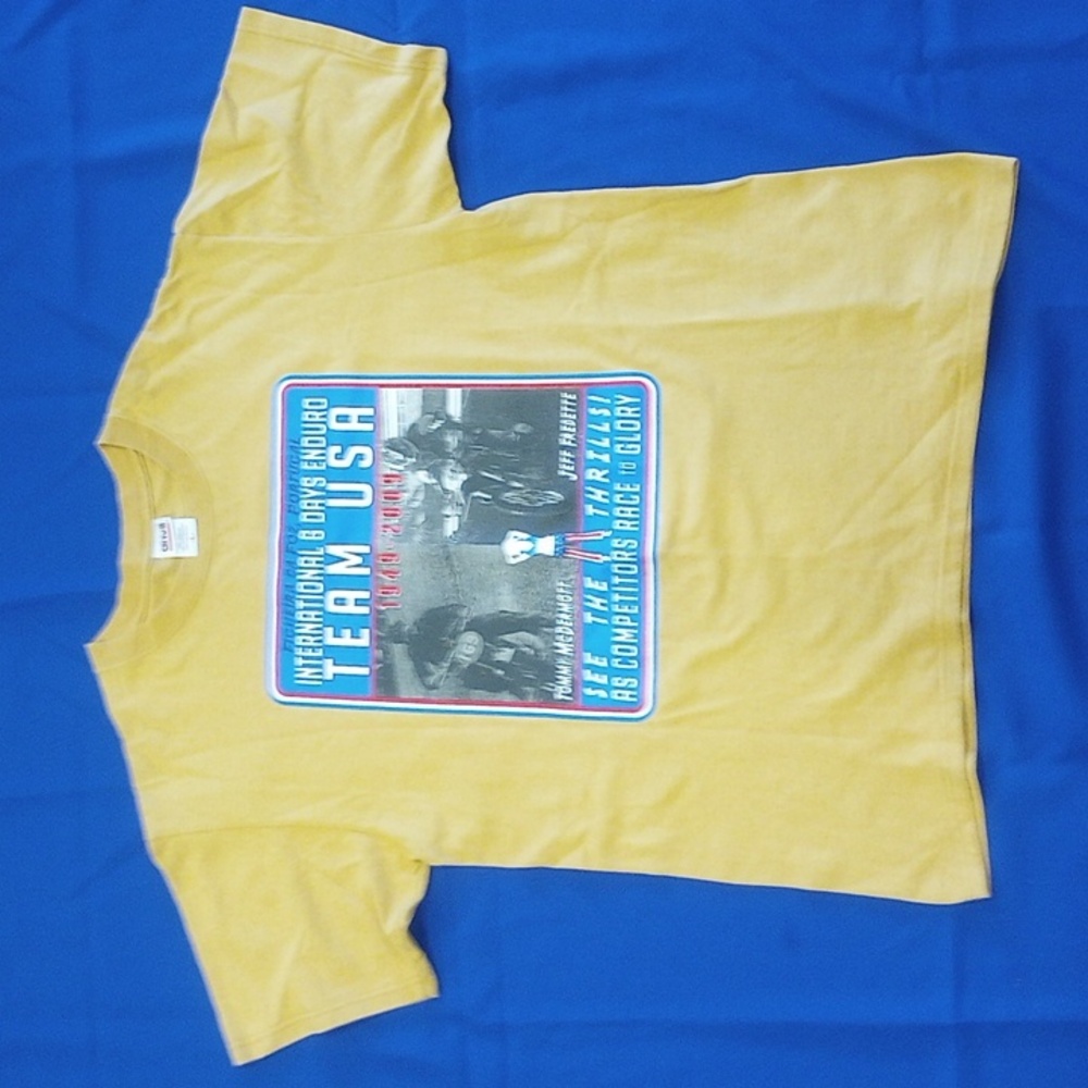 Motor cycle race shirt. Figueira  Da Foz, Portugal. Size large, (pre-owned.